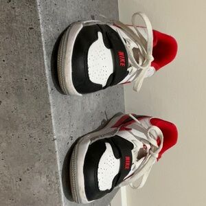 Jordan Legacy 312 Low kids size 13. Black white and red